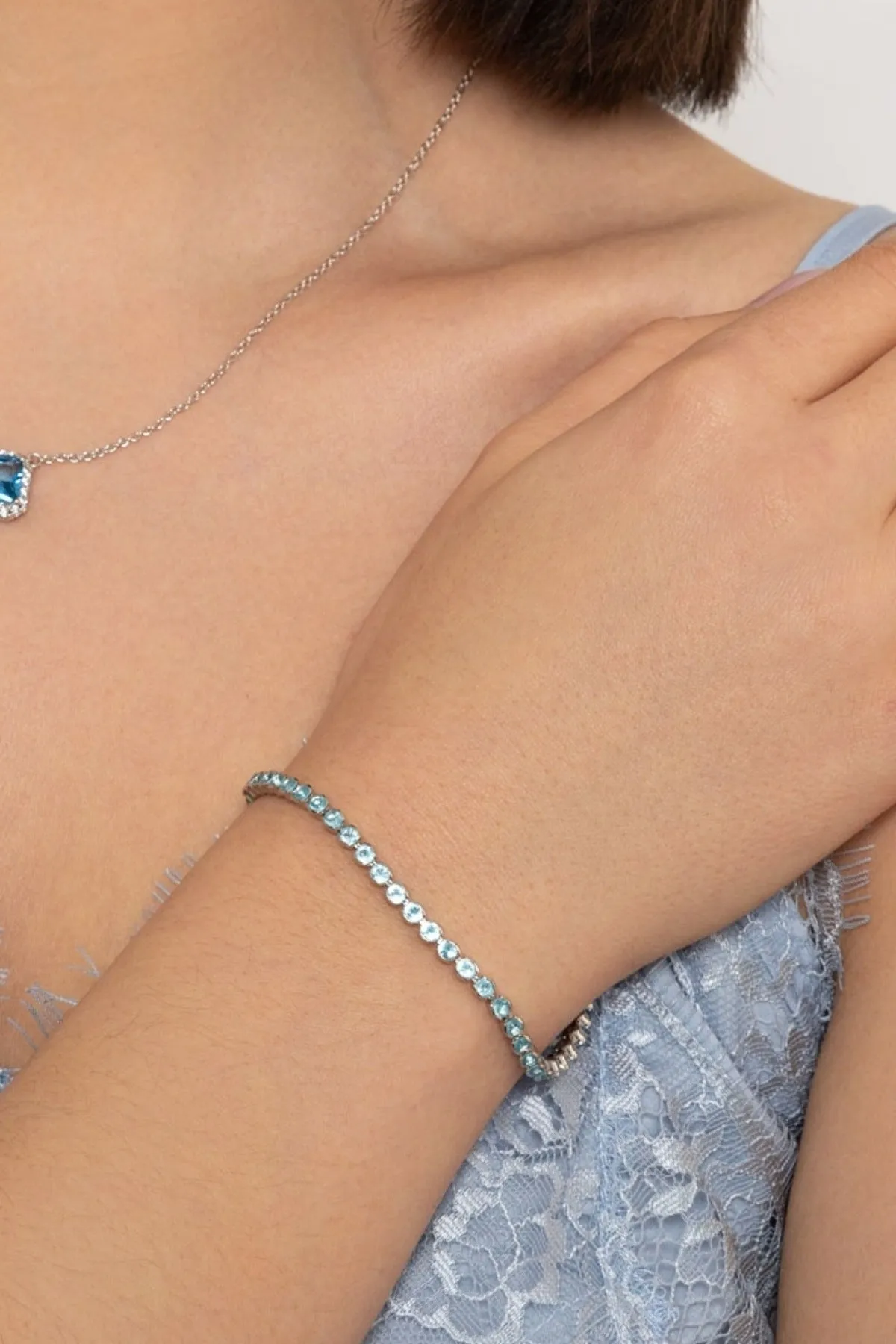 Dakota Blue Tennis Bracelet