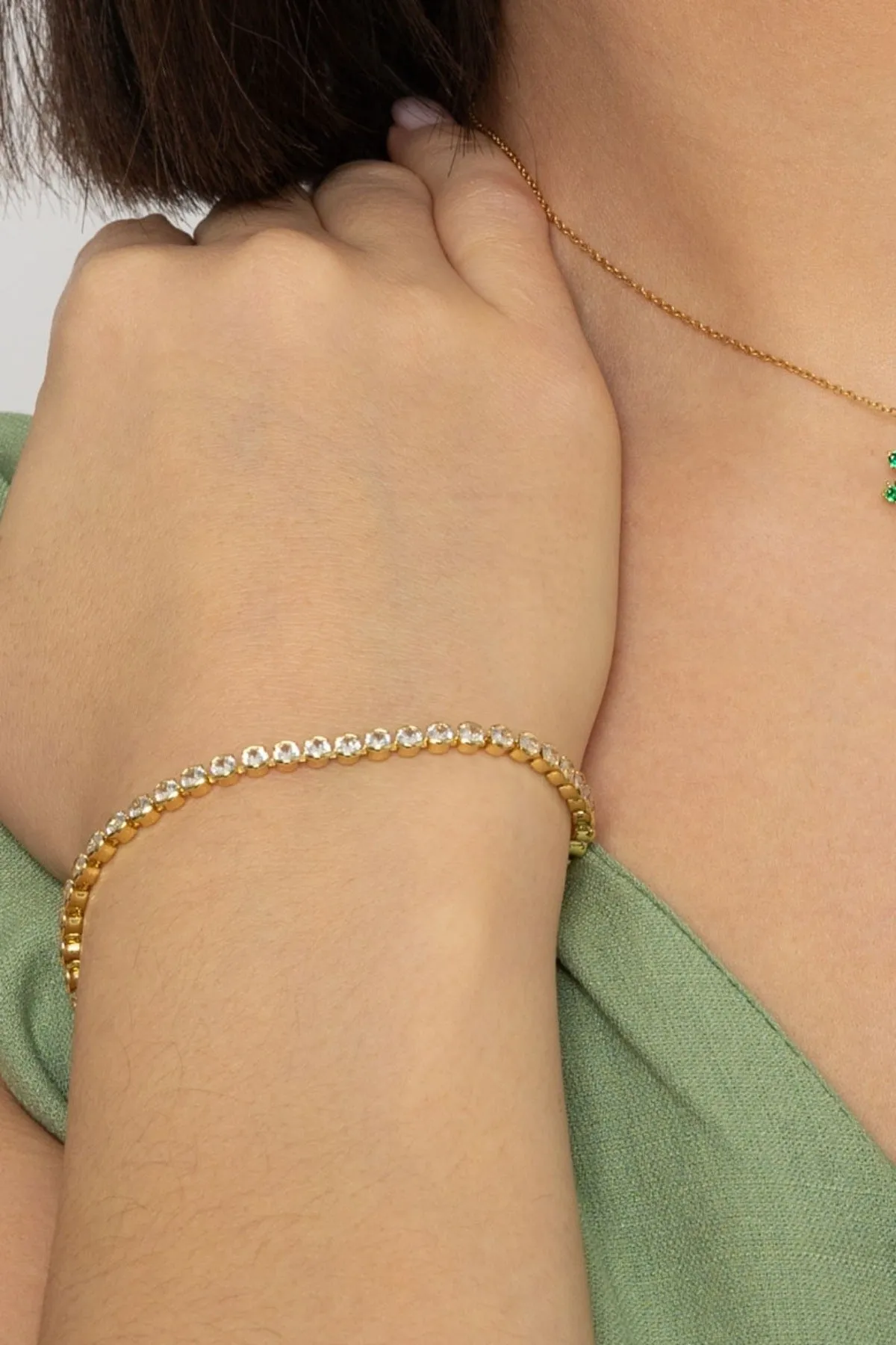 Dakota Gold Tennis Bracelet