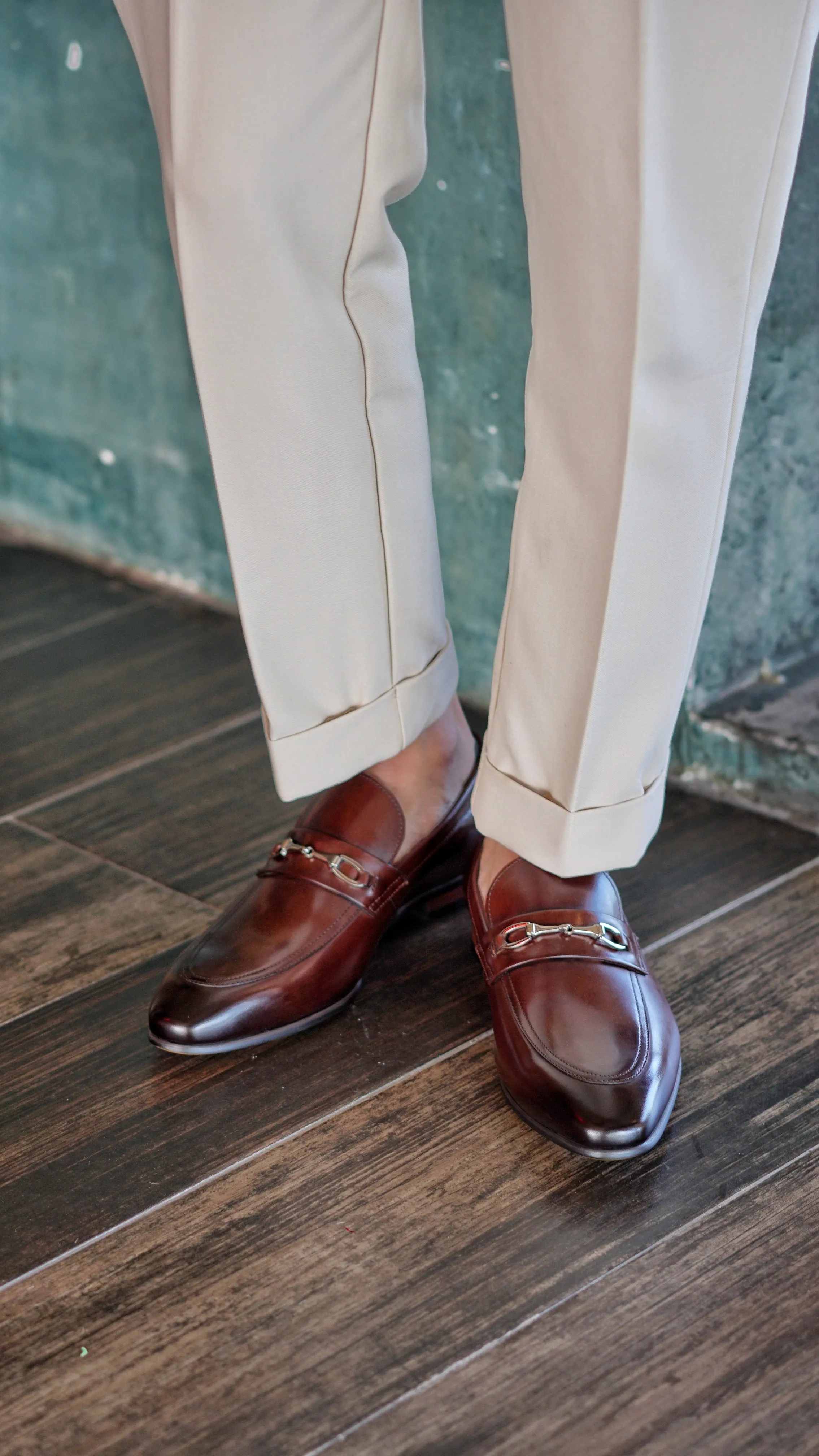 Dark Brown Horsebit Loafers