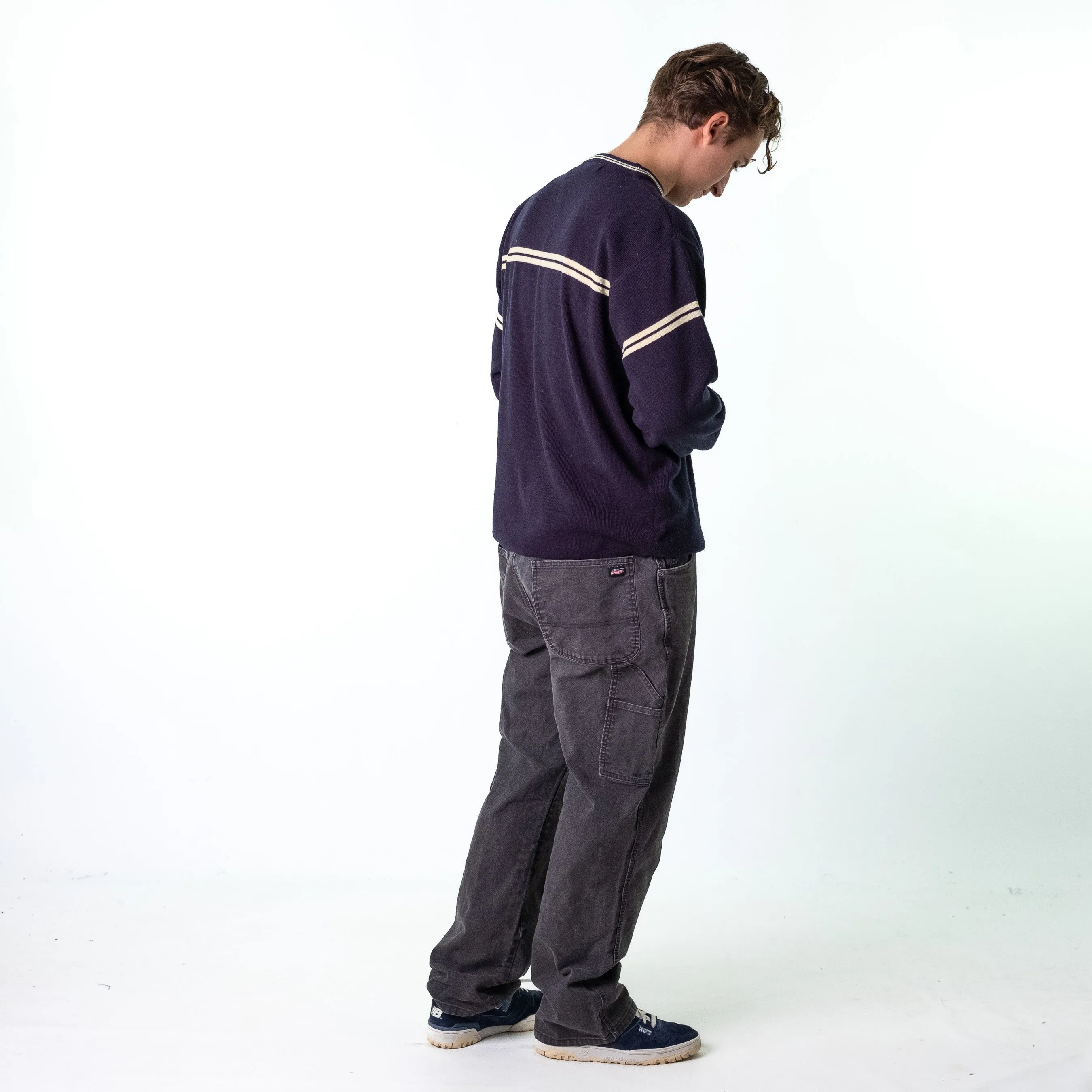 Dark Grey 90s Dickies  Cargo Skater Trousers Pants Jeans (38x32)