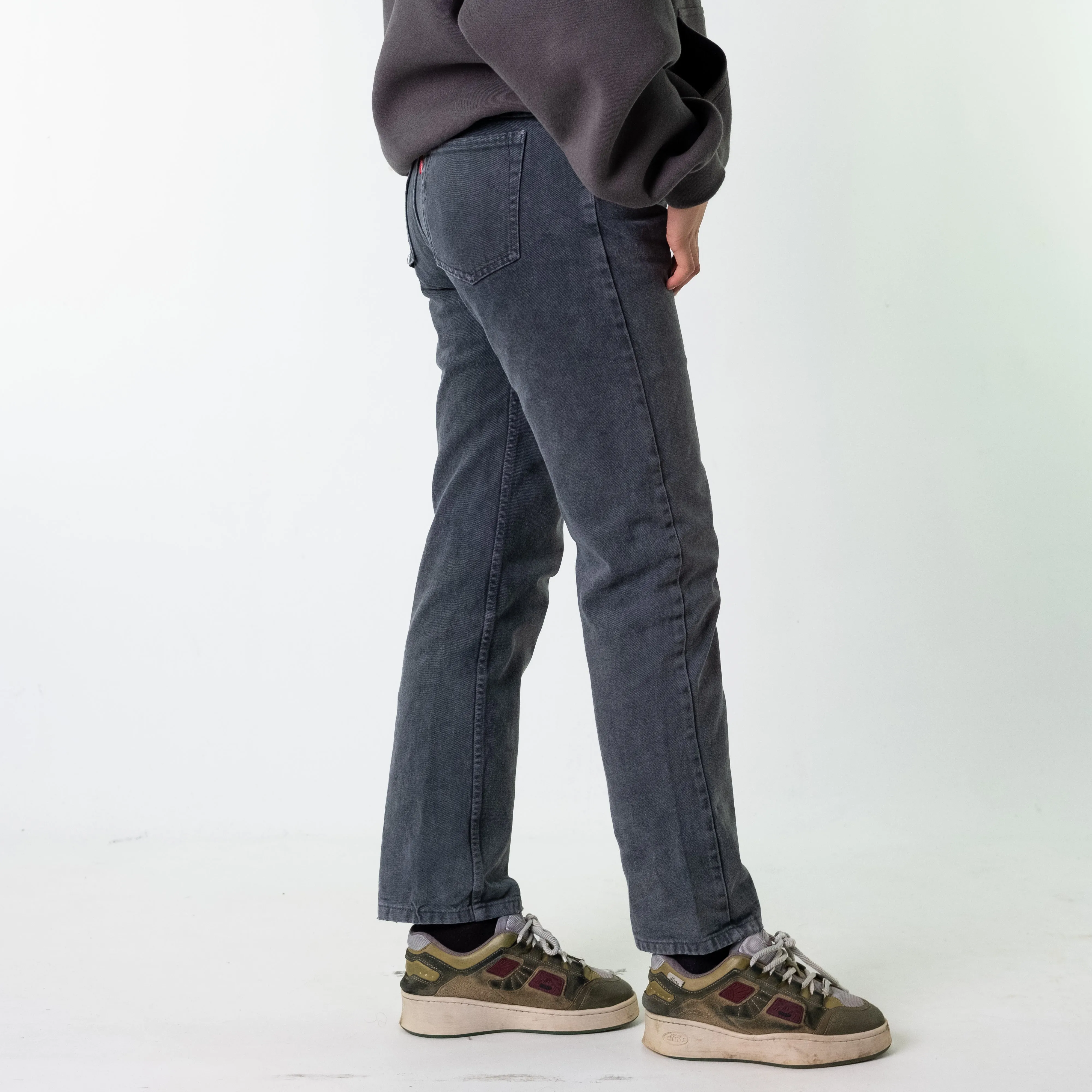 Dark Grey 90s Levi's 501 Cargo Skater Trousers Pants Jeans (31x34)