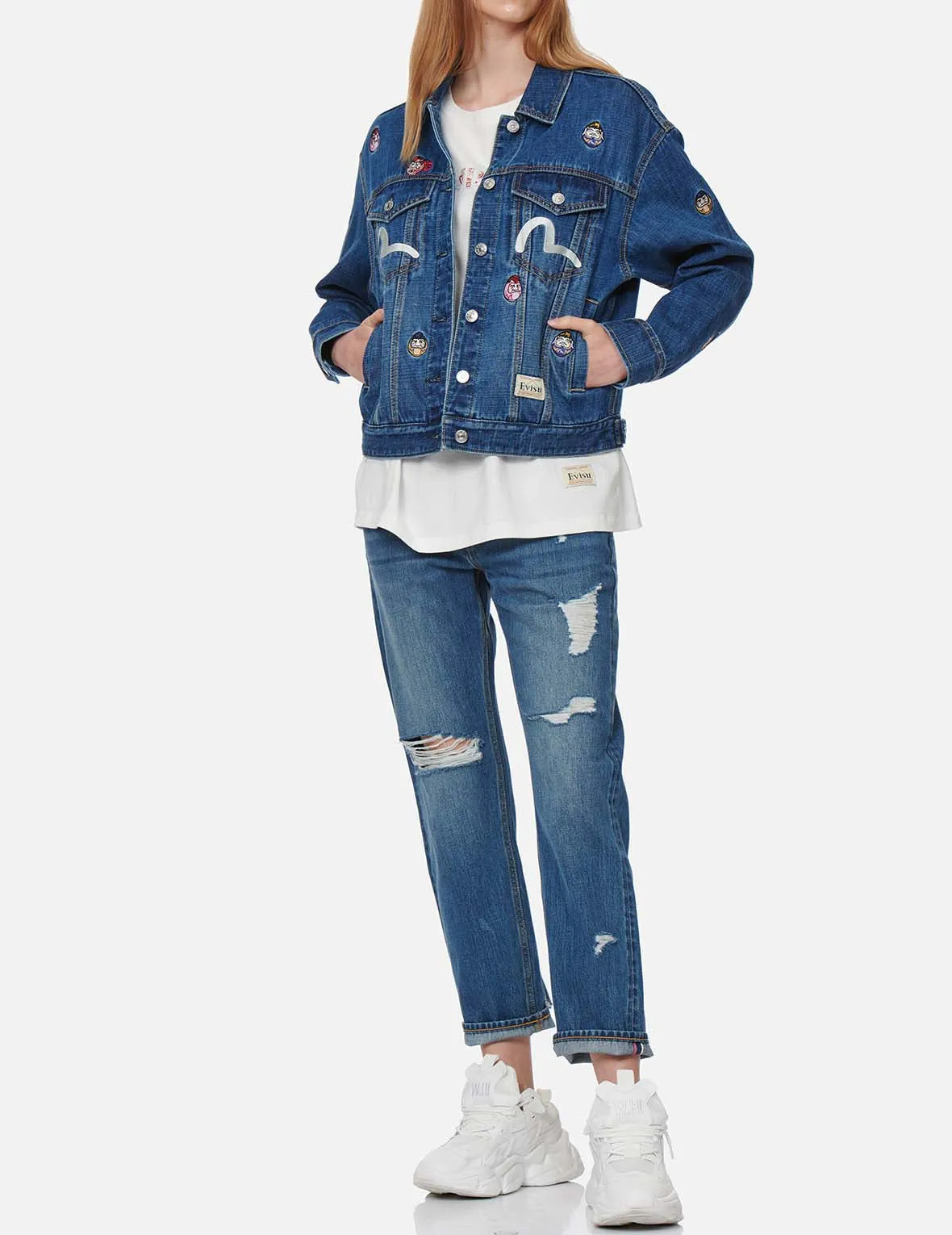 Daruma and Kamon Daicock Boyfriend Jeans