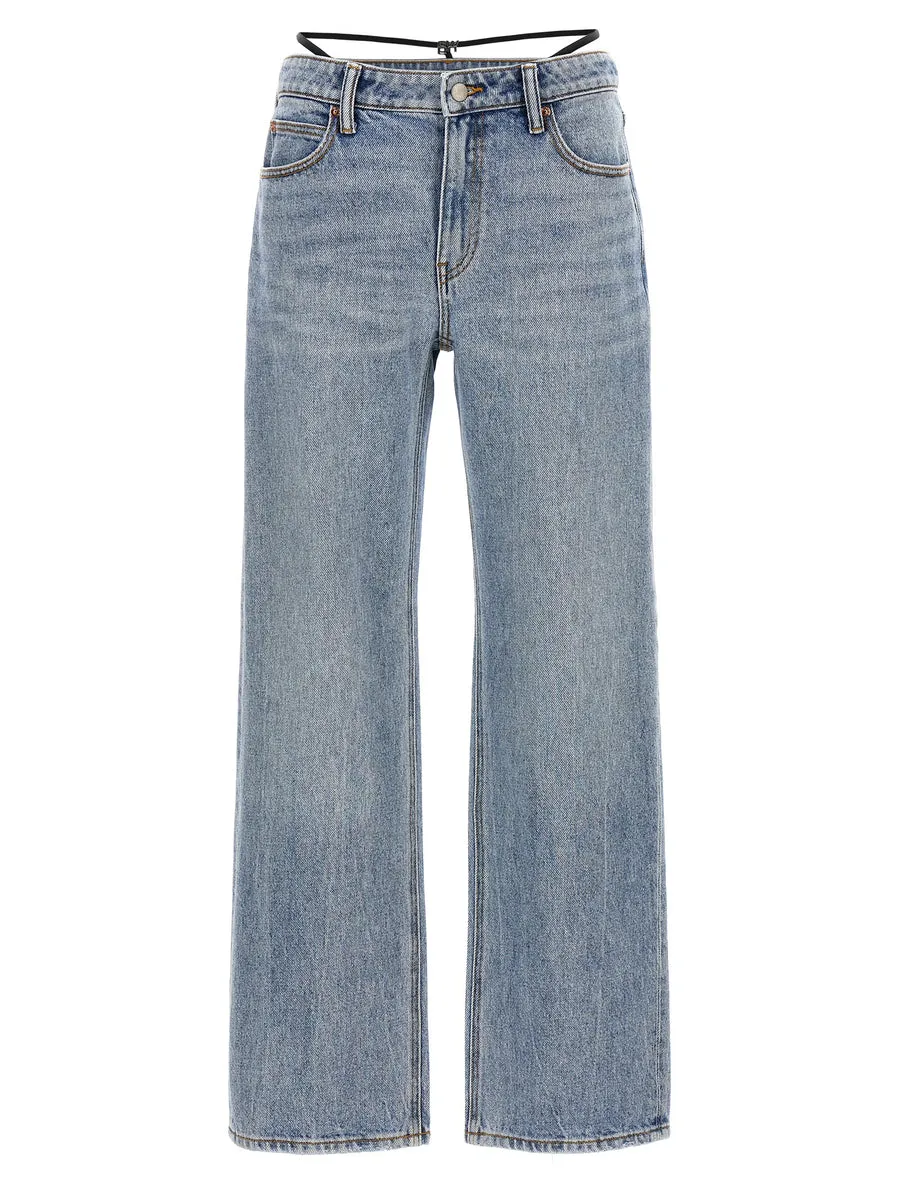 Denim X Alexander Wang    Denim X Alexander Wang 'Prestyle Diamante Charm' Jeans