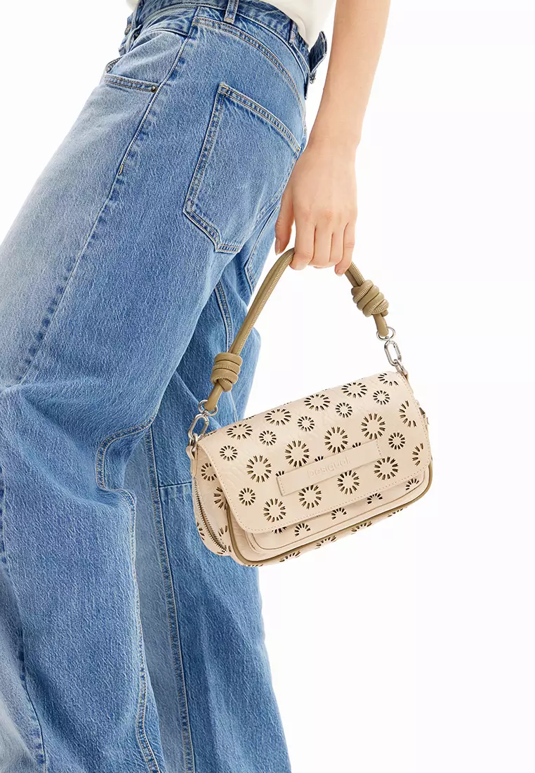 Desigual Desigual Woman Accessories M die-cut floral crossbody bag.