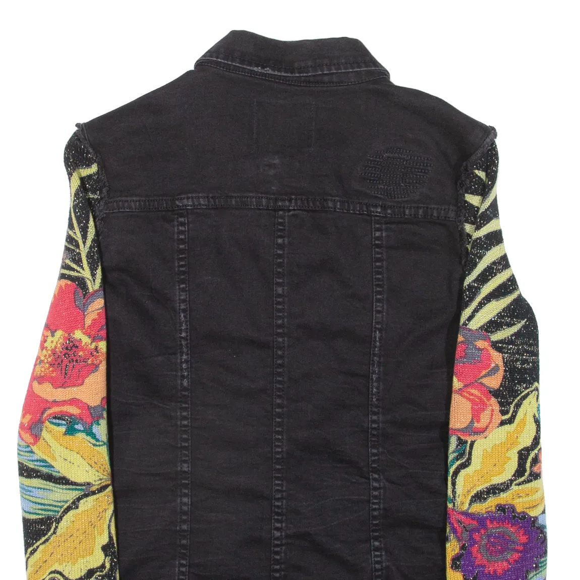 DESIGUAL Womens Denim Jacket Black S