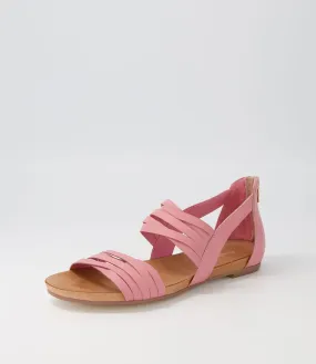 DJANGO & JULIETTE Jewelsy Pretty Pink Leather Sandals