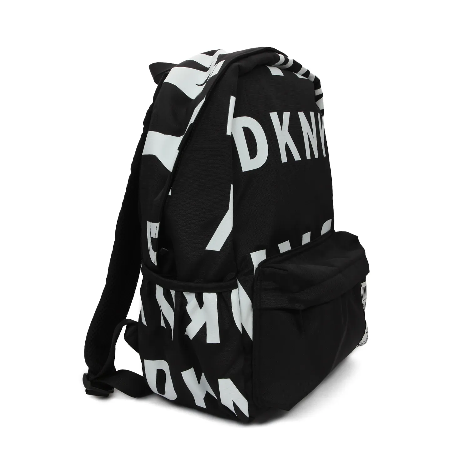 Dkny Unisex Black Backpack With Logo Print