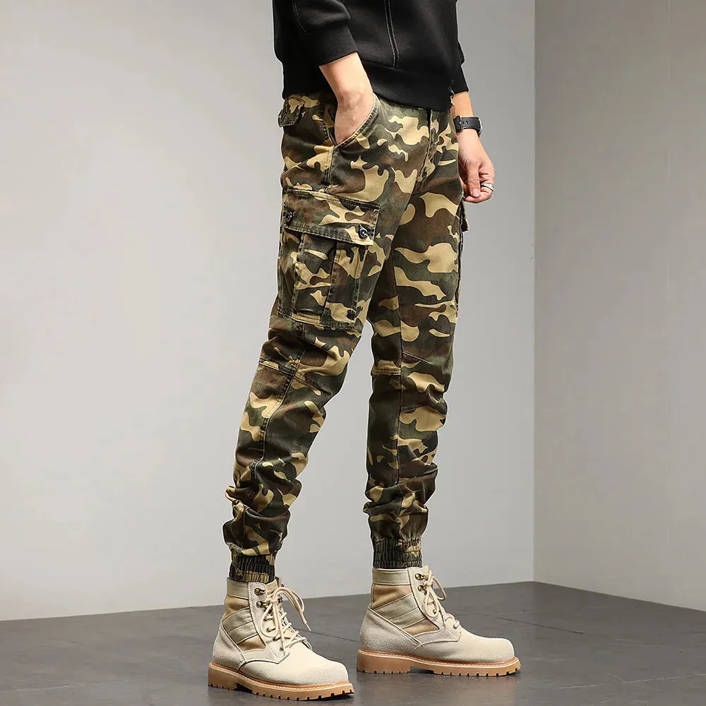 Drawstring Combat Military Cargo Pants