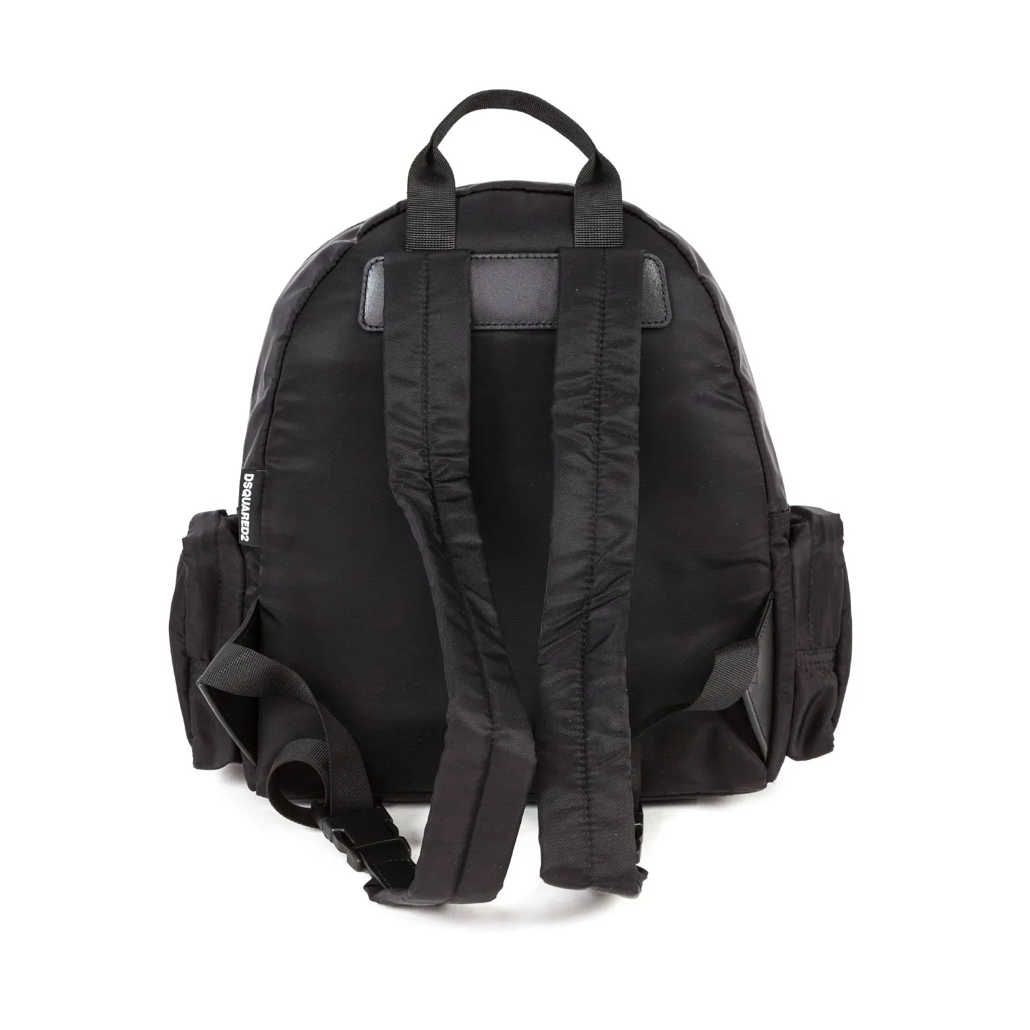 Dsquared2 Unisex Black Logoed Backpack