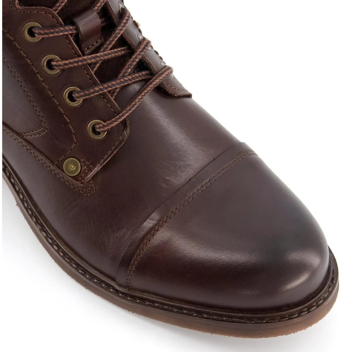 Dune Candor Toe Cap Worker Boots Brown