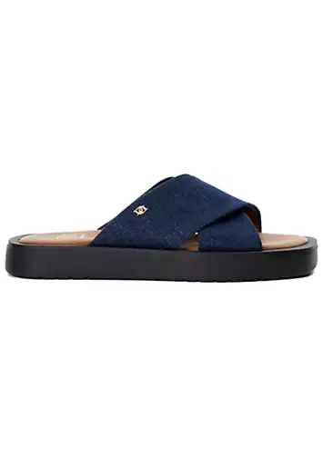 Dune London Navy Liquor Casual Sandals | Grattan