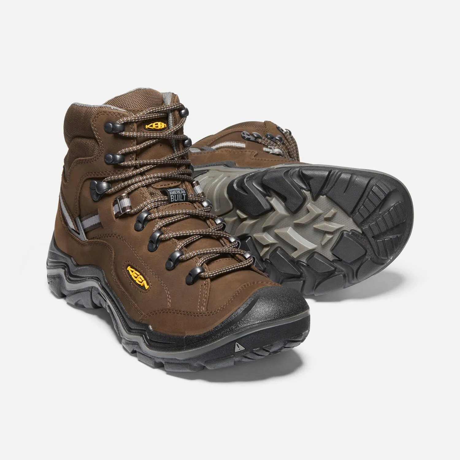  Durand Made in US Waterproof Boot WIDE in Cascade Brown/Gargoyle CLOSEOUTS  