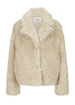 Eco-shearling jacket - FANIWO in CREAM