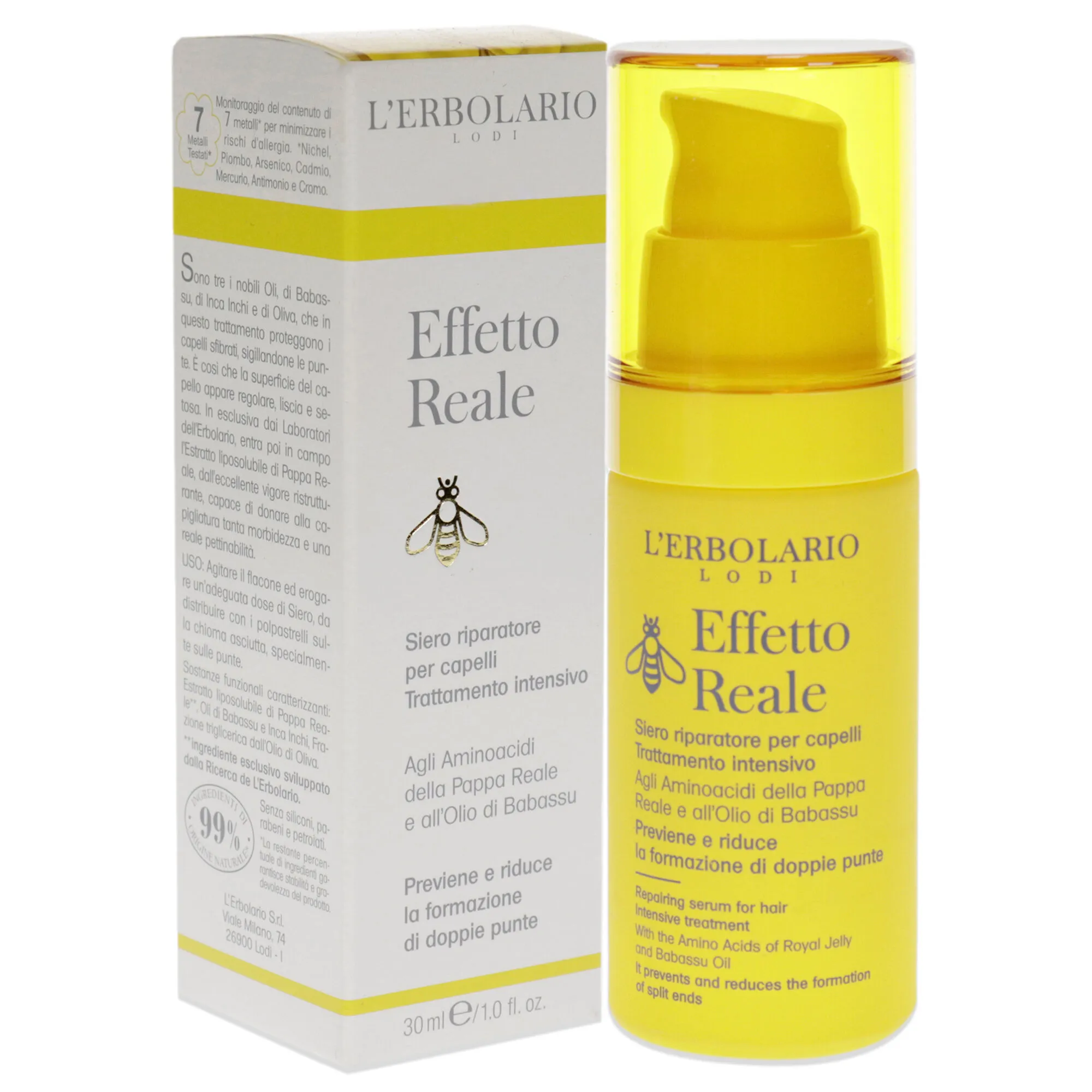 Effetto Reale Repair Serum by LErbolario for Unisex - 1 oz Serum