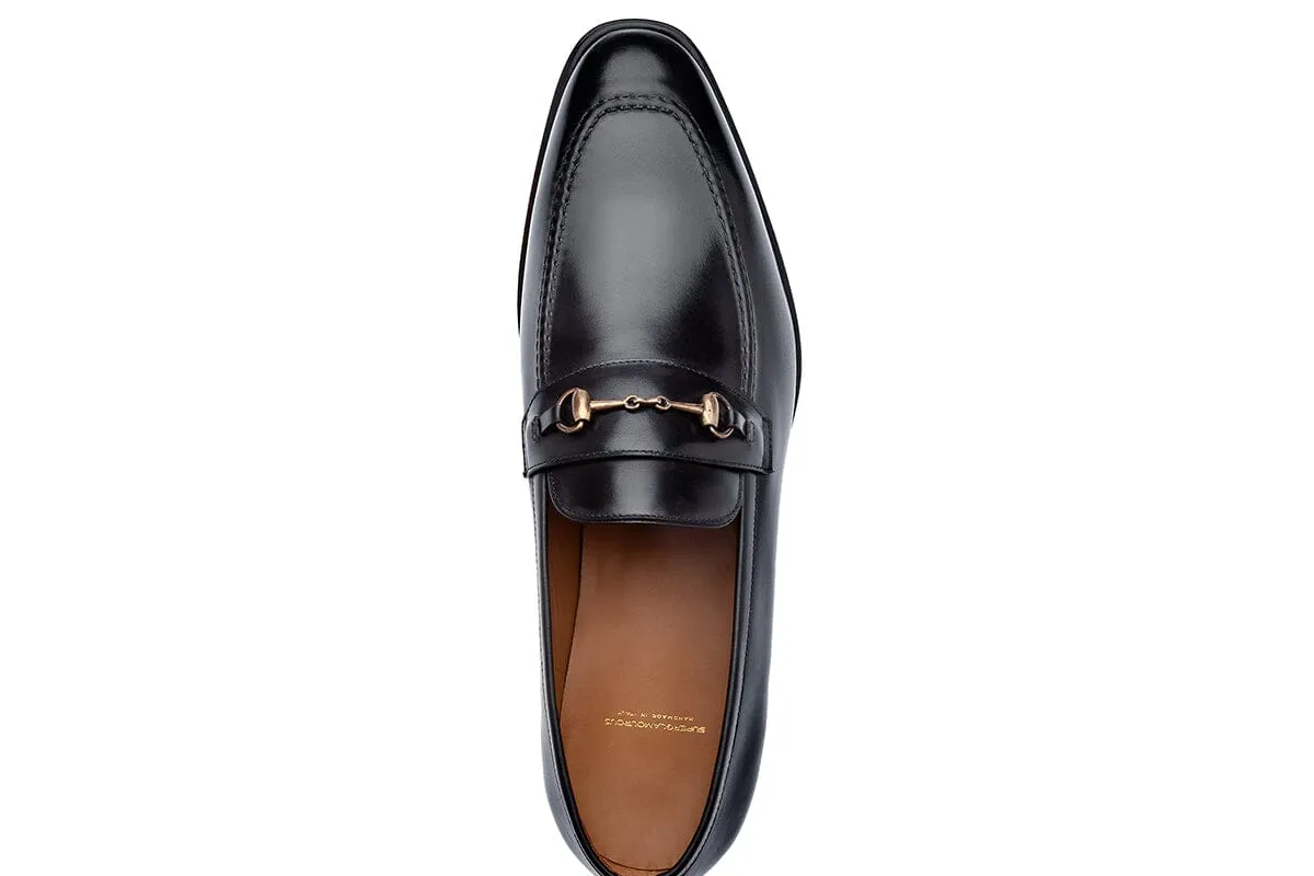 ELMORO VINTAGE BLACK LOAFERS