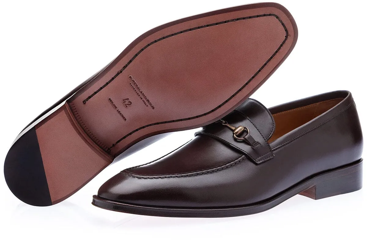 ELMORO VINTAGE COCOA LOAFERS