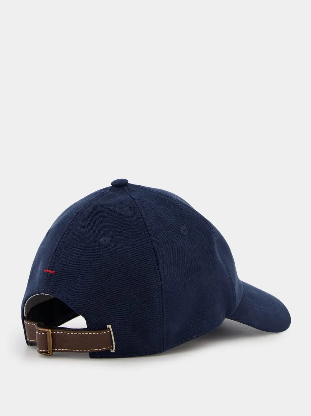 Embroidered-Logo Blue  Baseball Cap