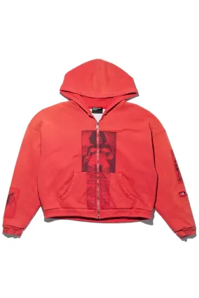 ENFANTS RICHES DPRIMS | ANTI-PROCESS THERMAL LINED ZIP HOODIE