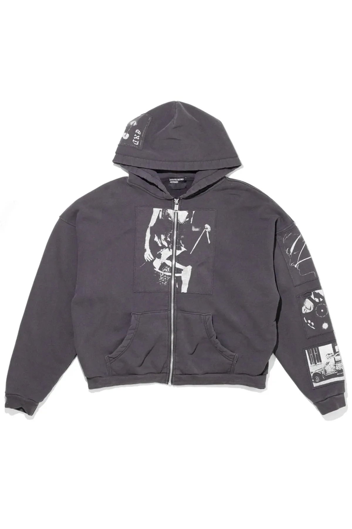 ENFANTS RICHES DPRIMS | ASPHYXIATION ASSEMBLAGE ZIP HOODIE