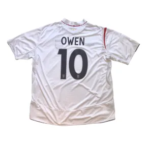 England 2005/2007 Owen 10 Original Umbro Home Football Shirt XXL