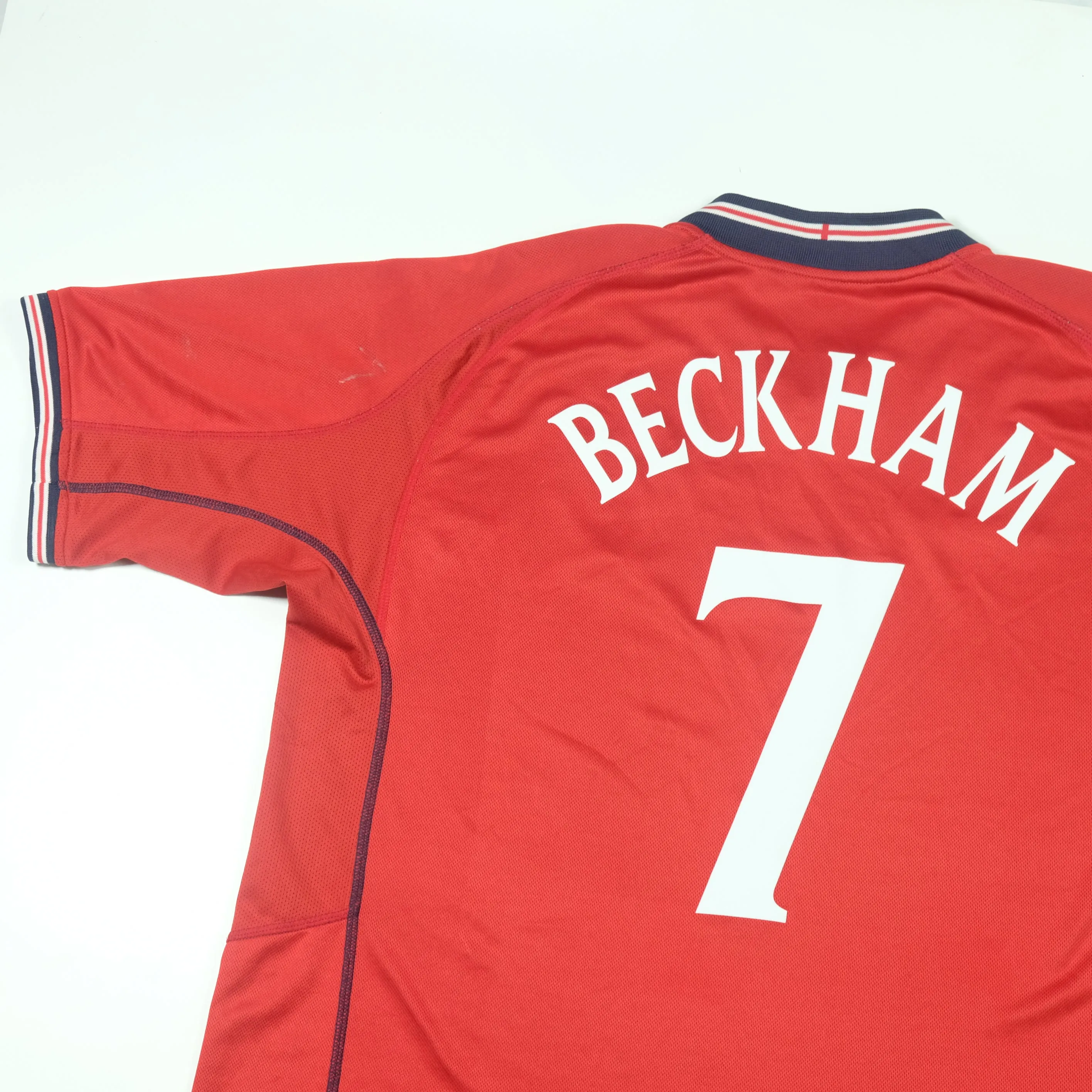 England Beckham Original 2002/2004 Home Football Shirt XL