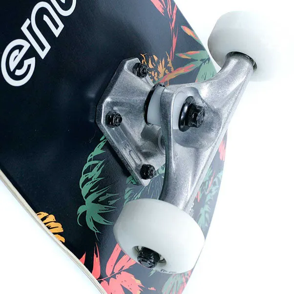 Enuff Skateboards Floral Factory Complete Skateboard Orange 7.75