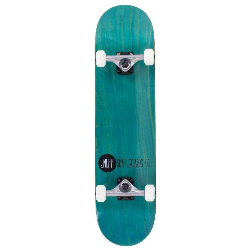Enuff Skateboards Logo Stain Factory Complete Skateboard Teal 8
