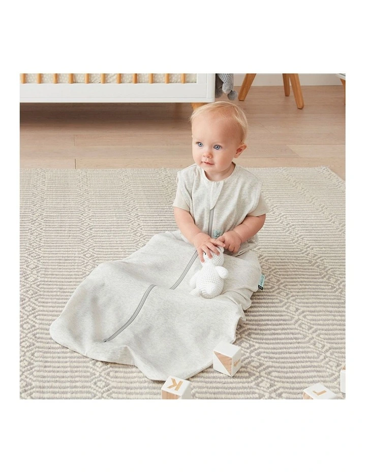 ErgoPouch Jersey Sleeping Bag Baby Organic Cotton TOG 1.0 Size 3-12m Grey Marle