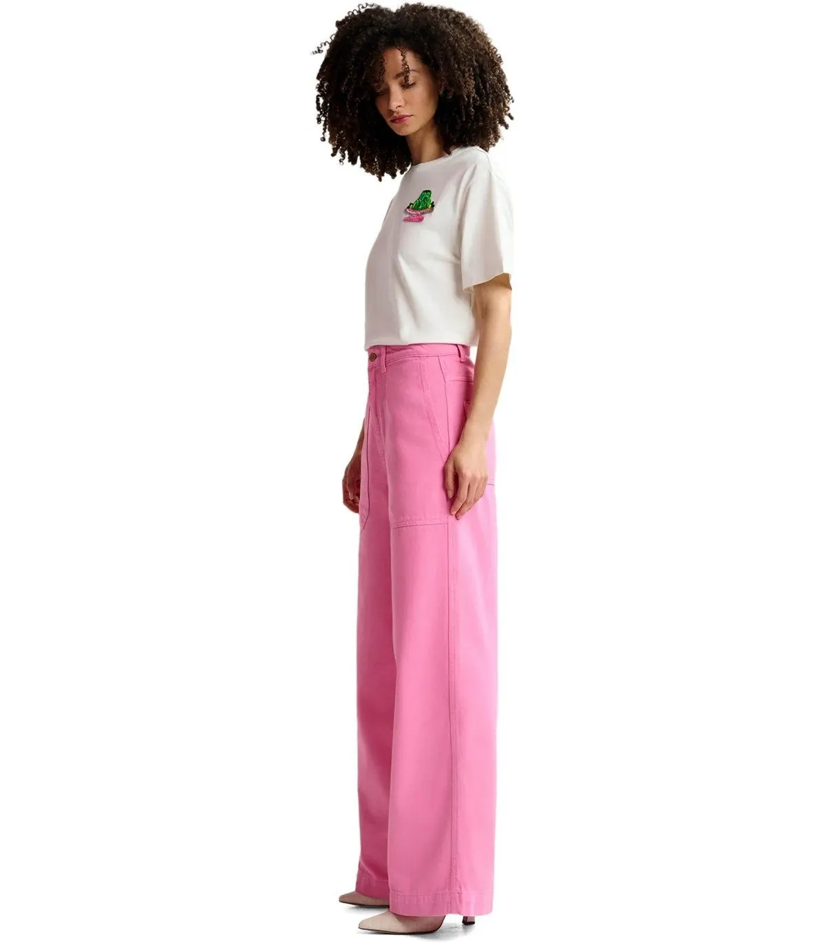 Essentiel Antwerp Homerus Pink Flare Jeans