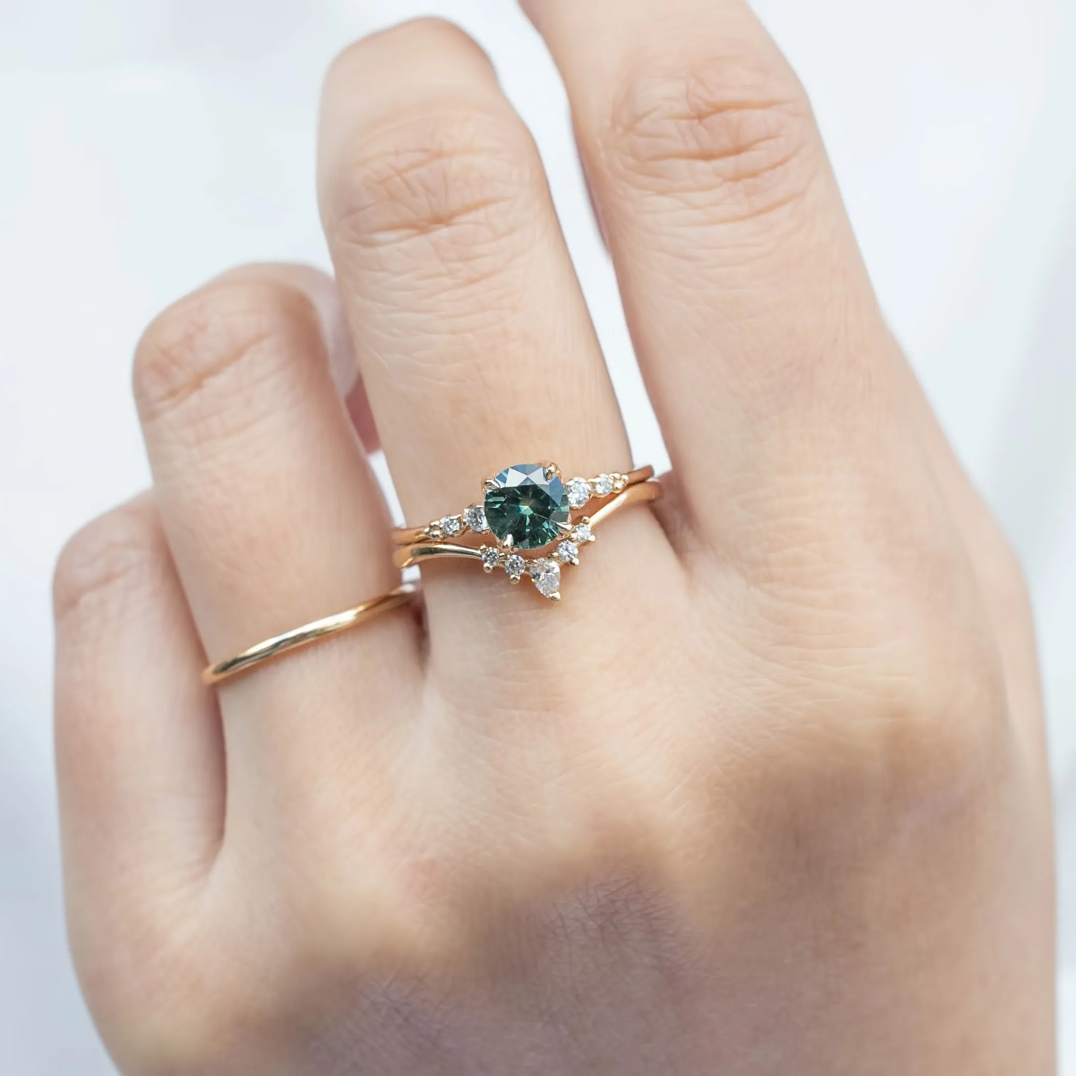 Estel Luxe Ring - 0.92ct Green Montana Sapphire (One of a kind)