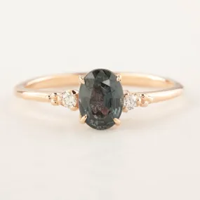 Estel Ring - 1.05ct Green Sapphire, 14k Rose Gold (One of a kind)