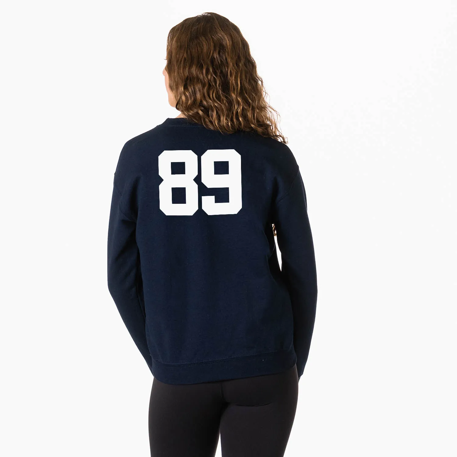 Field Hockey Crewneck Sweatshirt - Neon Pink Field Hockey Girl 