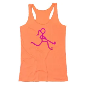 Field Hockey Women's Everyday Tank Top - Neon Pink Field Hockey Girl 