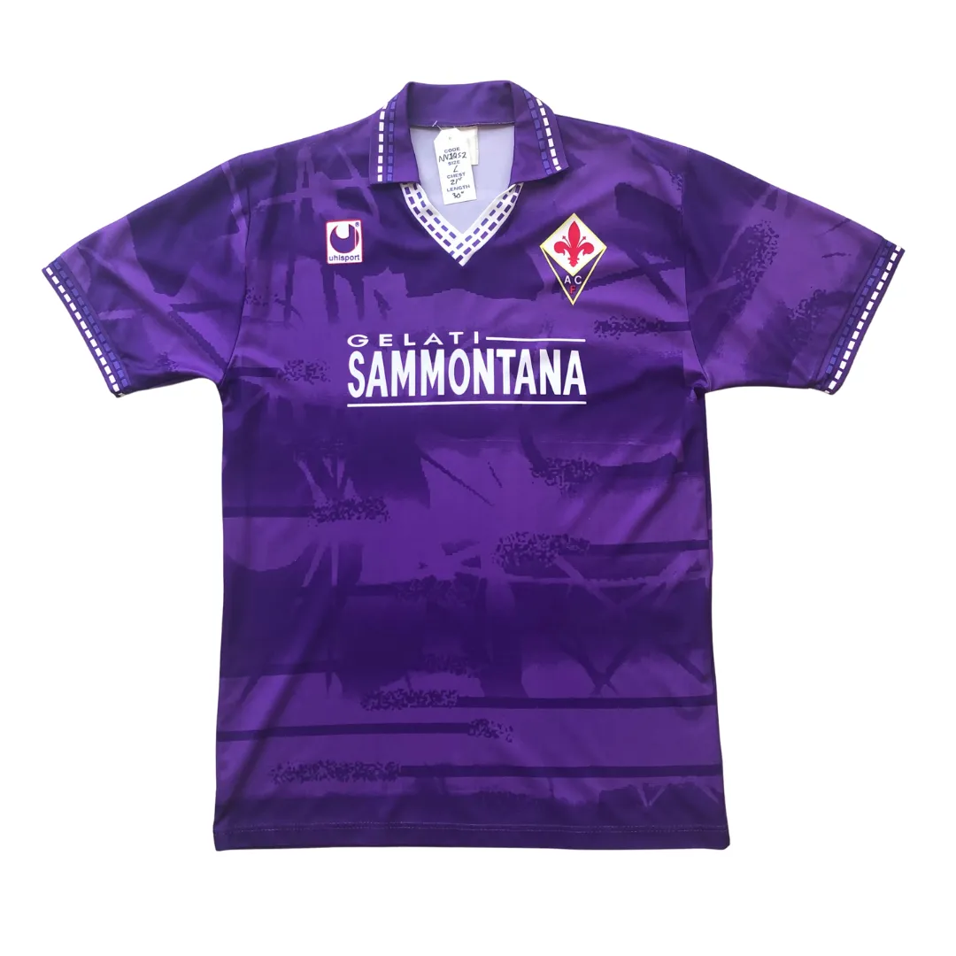 Fiorentina ORIGINAL 1994/1995 Uhlsport Home Football Shirt Large