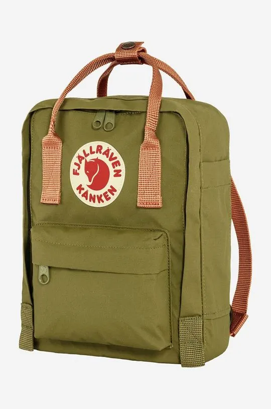 Fjallraven backpack Kanken Mini green color