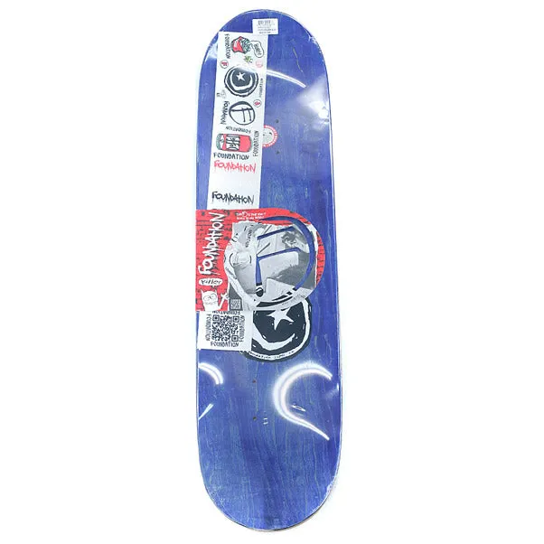 Foundation Skateboards Star & Moon Skateboard Deck Black 8.375