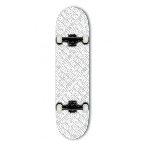 Fracture Skateboards All Over Comic Factory Complete Skateboard White 8.0