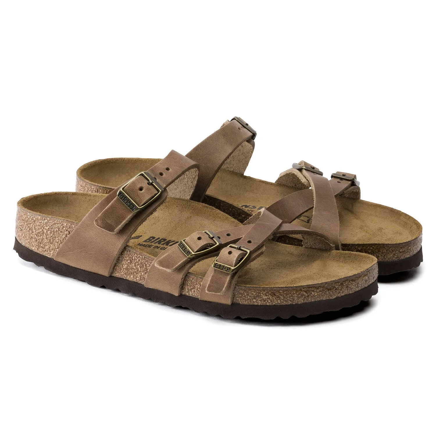  Franca Strappy Sandal in Tobacco Brown CLOSEOUTS  