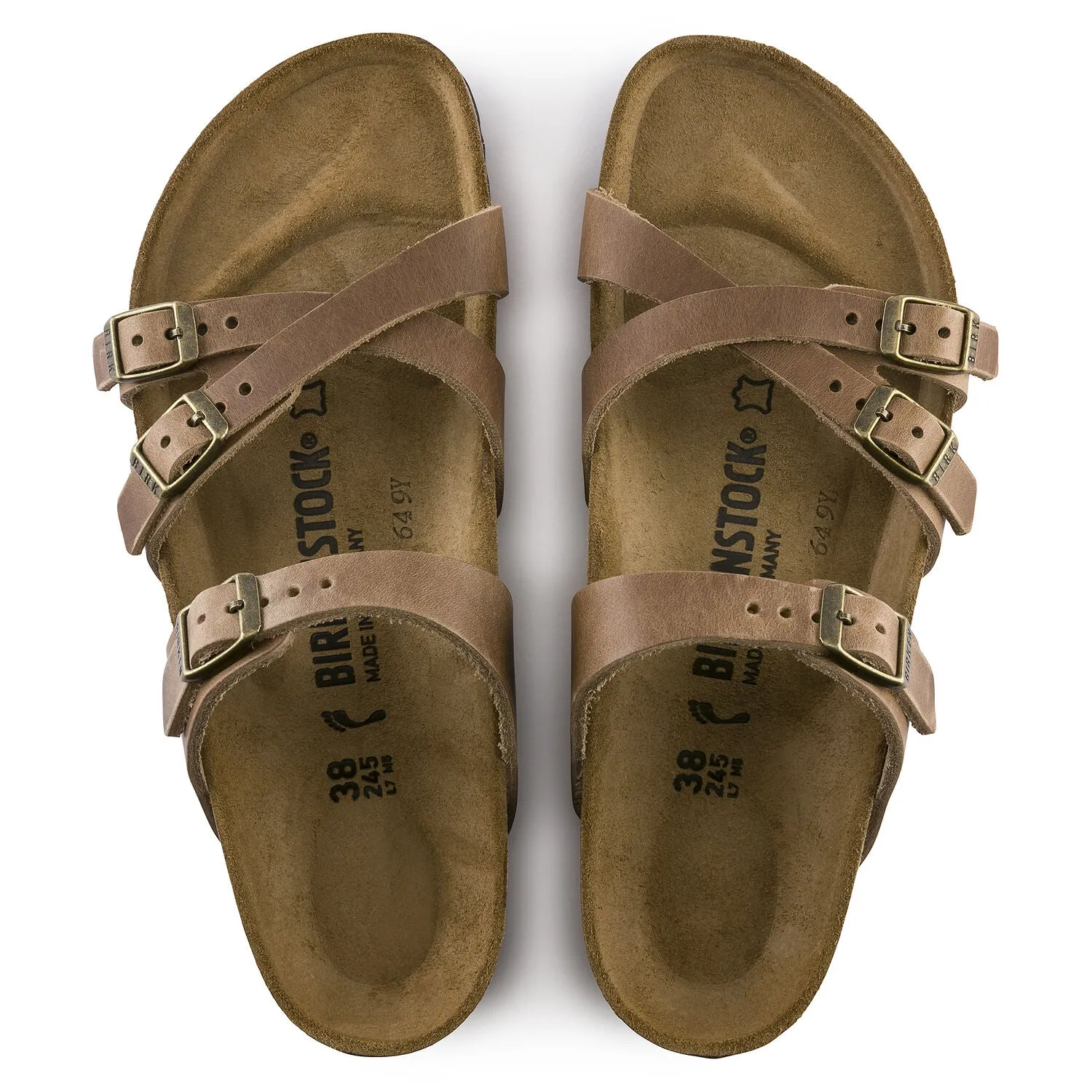  Franca Strappy Sandal in Tobacco Brown CLOSEOUTS  