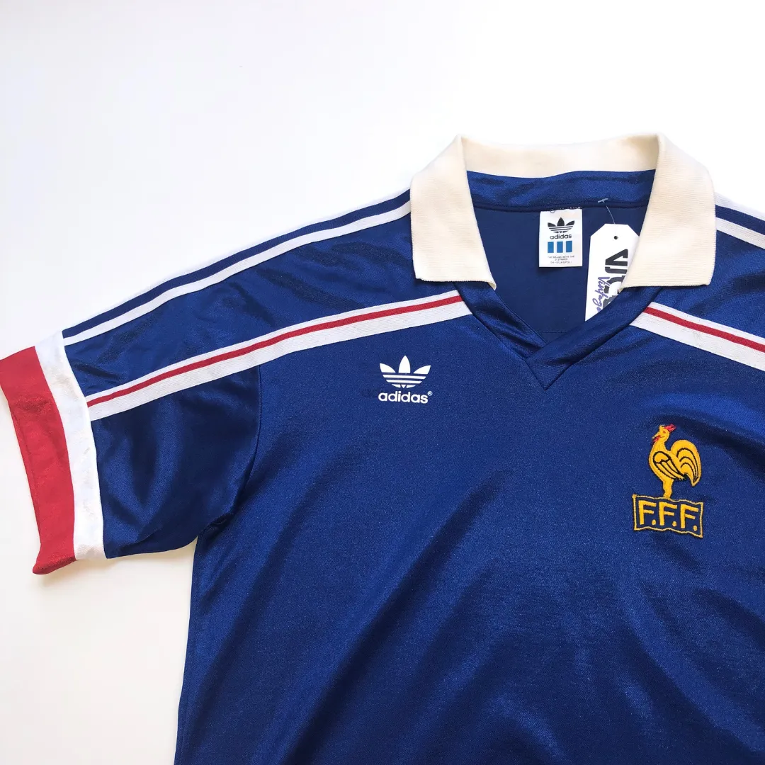 France Original 1986/1990 Adidas Home Football Shirt Medium/Large