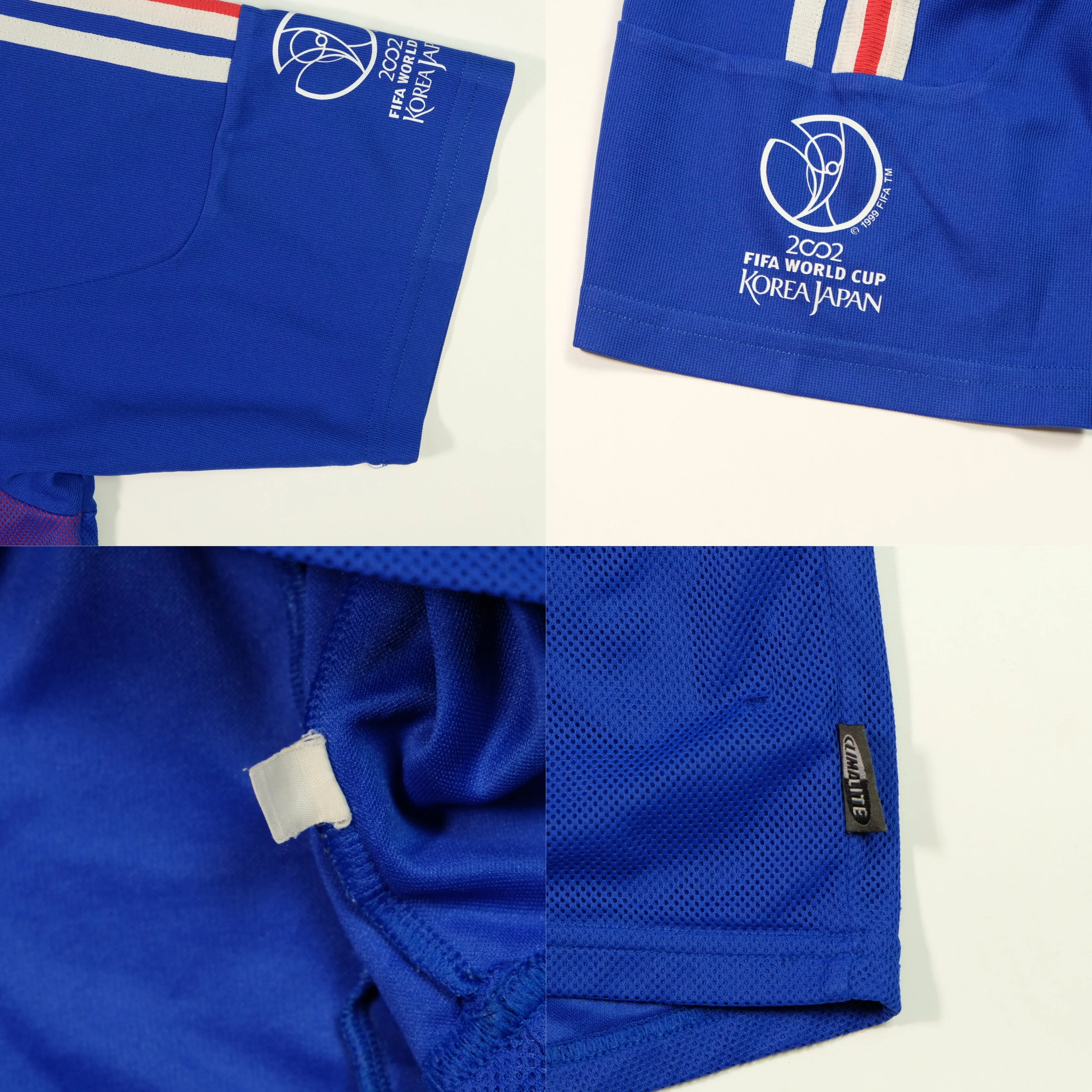 France Original Zidane 2002/2004 Adidas Home Football Shirt Large