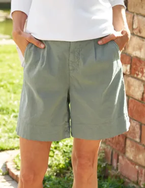 Frank & Eileen WATERFORD Performance Linen Golf Shorts in Rosemary 