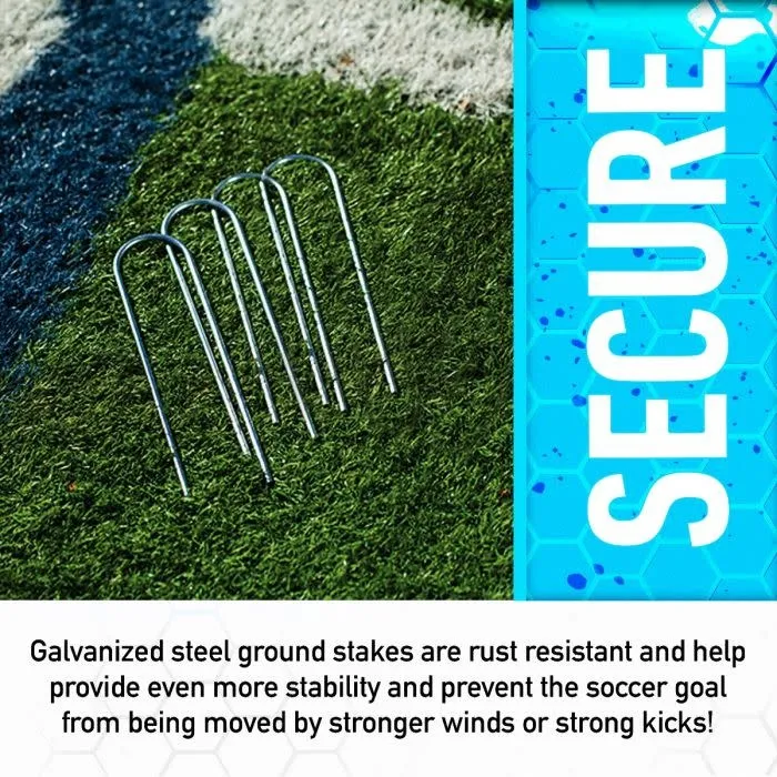 Franklin Competition Black Steel Soccer Goal 4'X6'