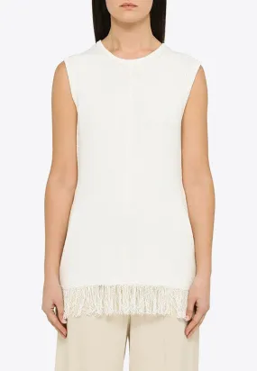 Fringed Sleeveless Top