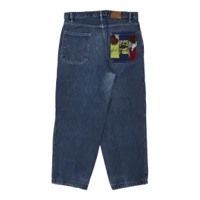 Fubu Graphic Jeans - 36W 31L Dark Wash Cotton