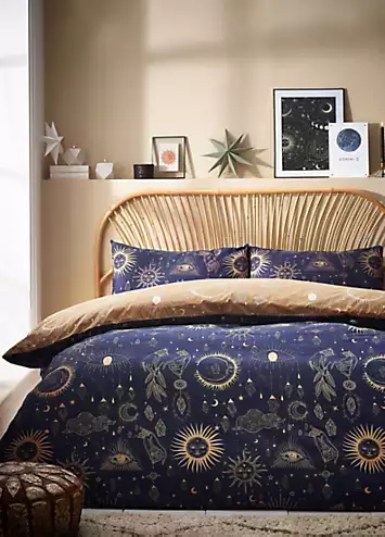 furn. Constellation Reversible Duvet Cover Set - Navy | Kaleidoscope
