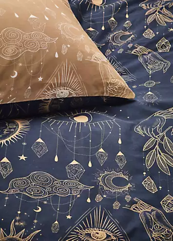 furn. Constellation Reversible Duvet Cover Set - Navy | Kaleidoscope