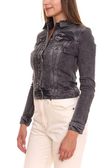 GANG JEANS Chaqueta vaquera de mujer chaqueta vaquera con aspecto lavado 68113848 gris/negro