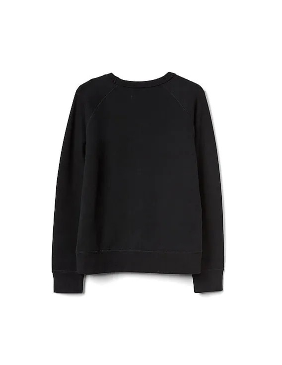 GAP Boys Black Star Wars™ Graphic Crew Sweatshirt