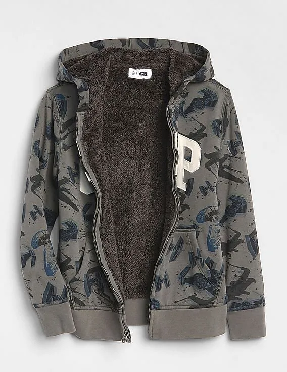 GAP Boys Grey Star Wars™ Logo Hoodie Sweatshirt